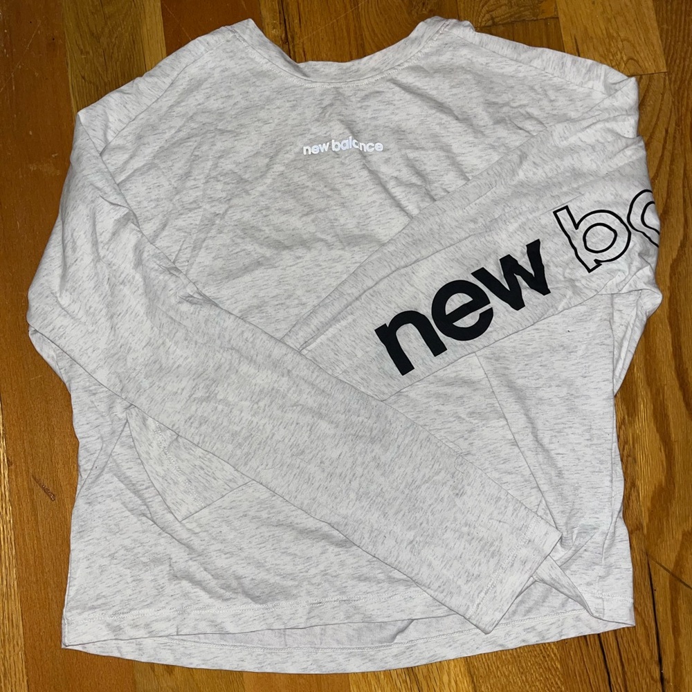 New Balance Light Gray Long Sleeve Tee
